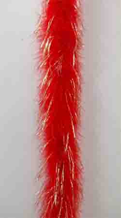 Marabou Lurex boa - RED